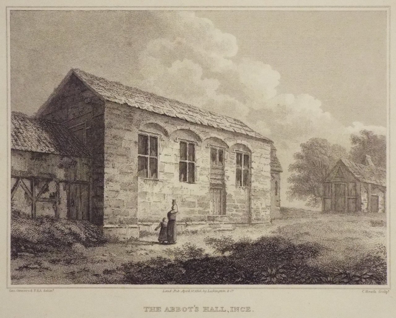 Print - The Abbot's Hall, Ince. - Heath